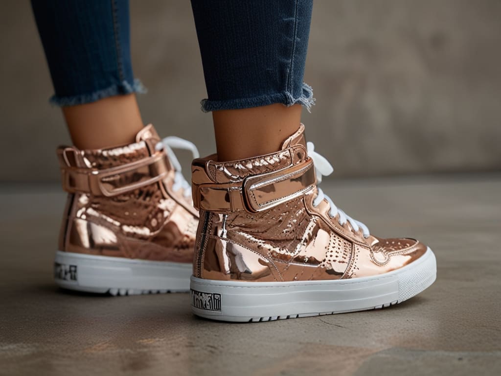 Glamour High-Top Sneakers